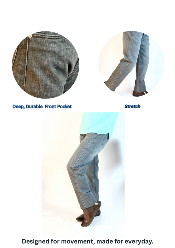 Classic Dark Denim Jeans - Image 5
